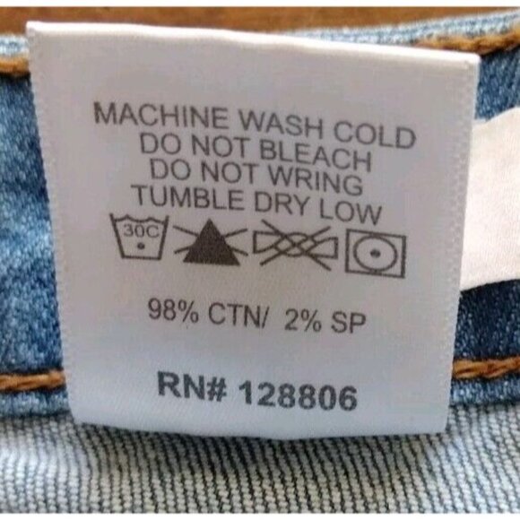 Aphrodite Jeans 9 Distressed Stretch Raw Bell Hem - Picture 4 of 14